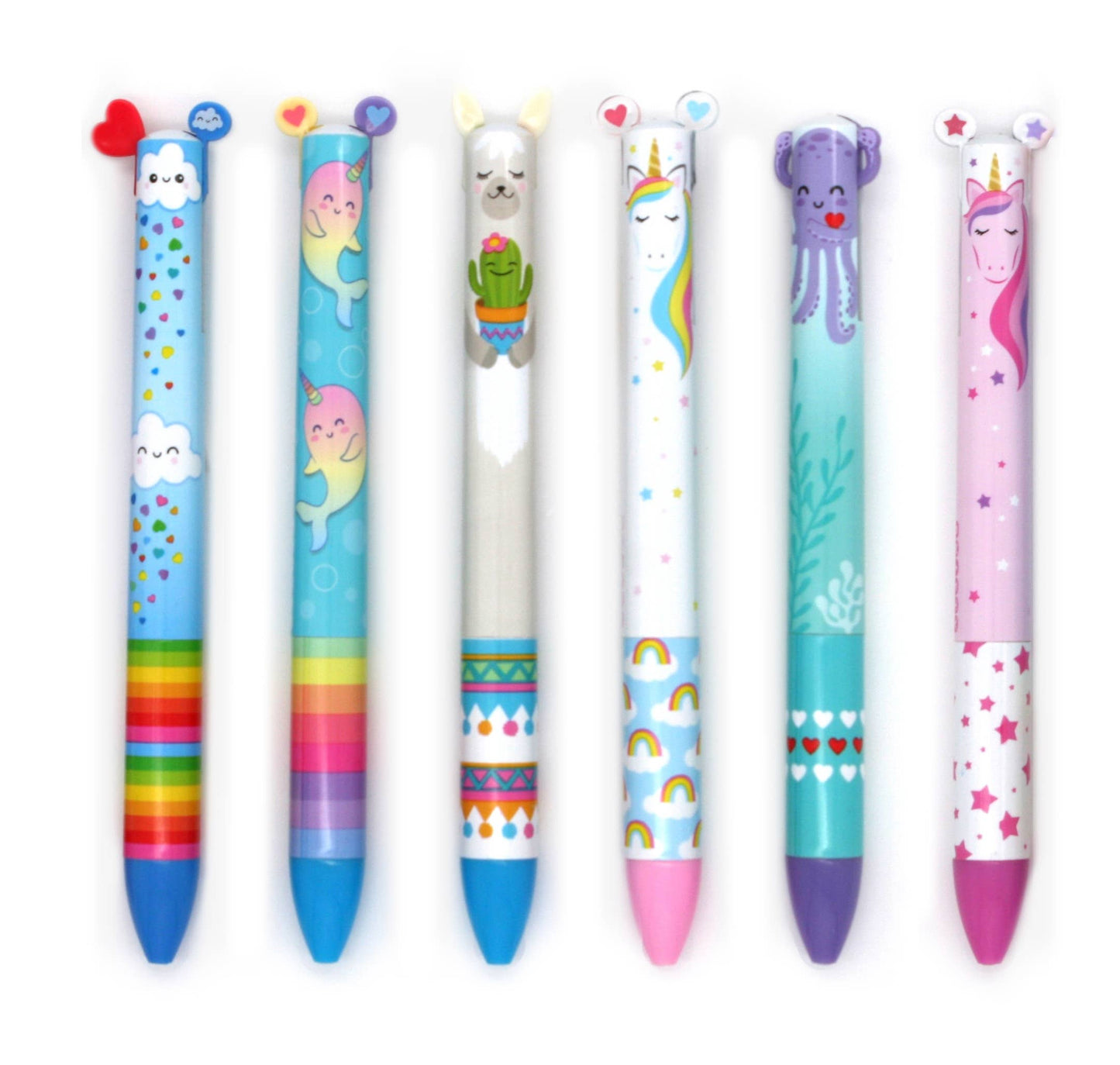 TWICE AS NICE RAINBOW 2 COLOR CLICK PEN - Cutest Cloud