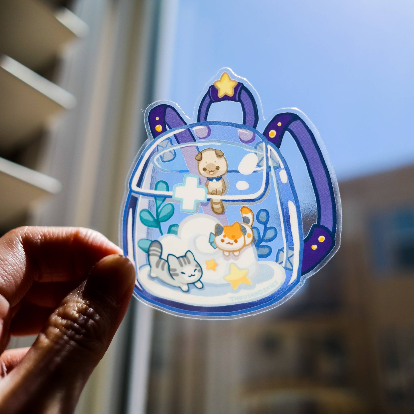 Vinyl Sticker (Transparent) First Meow Kit - Kittens Bag