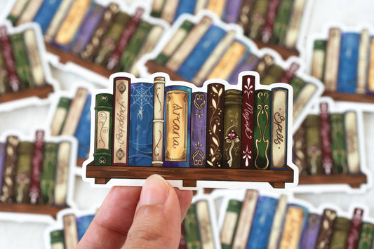 Bookshelf Waterproof Vinyl Sticker | Bookish Sticker