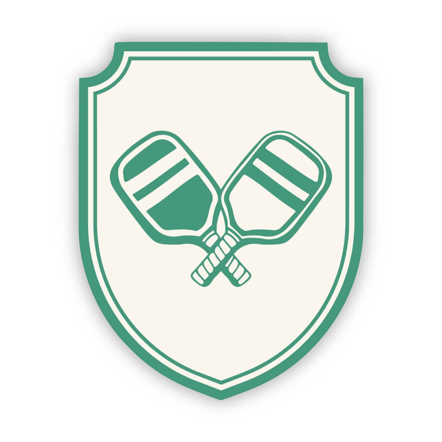 Pickleball Paddles Crest Sticker