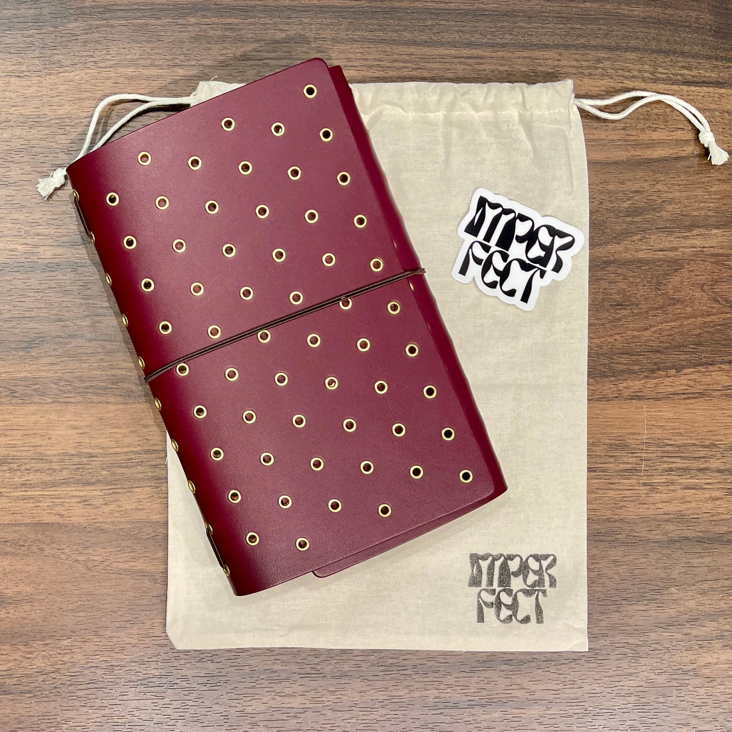 Imperfect Concepts: Dancer, Maroon, Grommet (A5-Trifold) 3