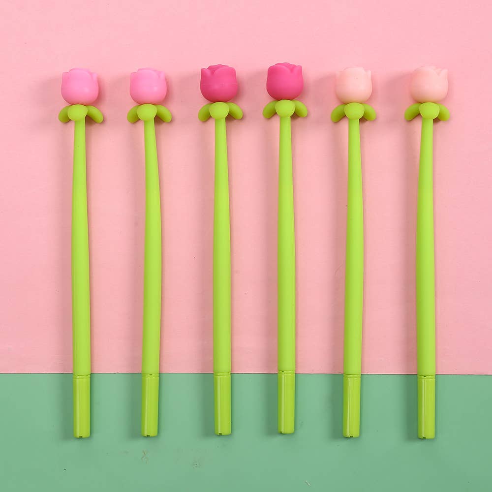 ROSE WIGGLE GEL PEN
