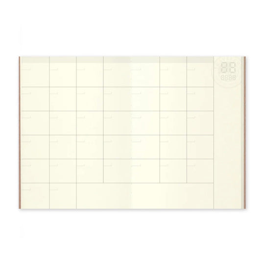 TRAVELER’S notebook - 006 Free Diary Monthly (Passport Size)