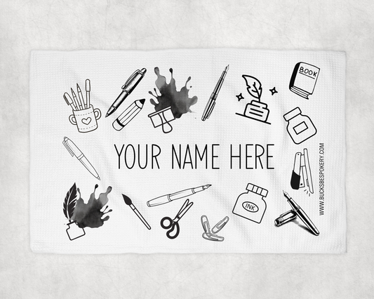 Ink Swatching Towel - Johnathan Font