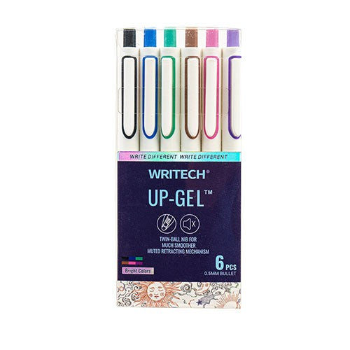 Writech Up-Gel Gel Pens (6pk)