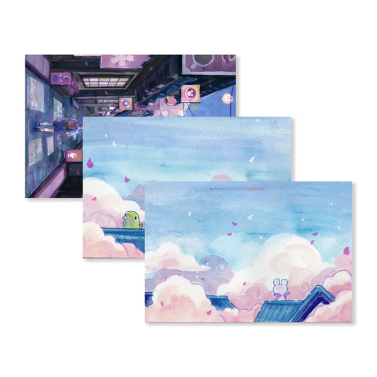 Esterbrook Sakura Street Postcards (3pk)