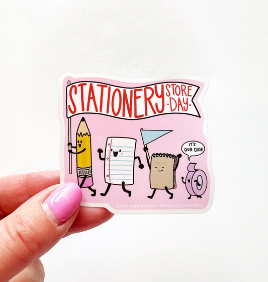 Stationery Store Day Paper Parade Sticker