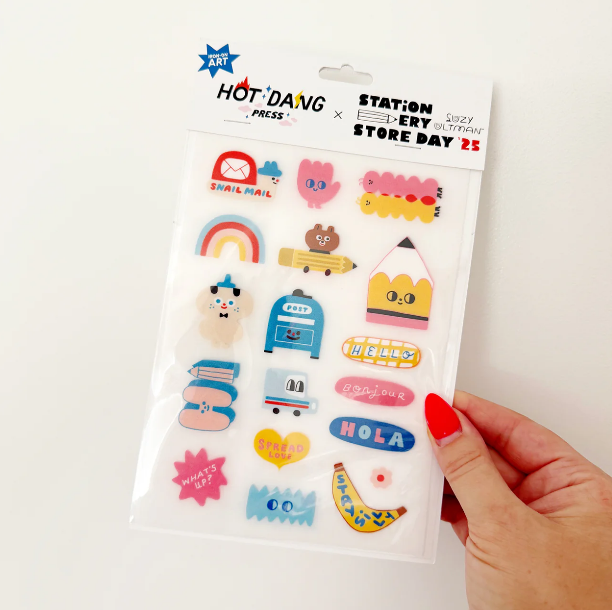 Stationery Store Day Suzy's Cuties Iron On Sheet Set