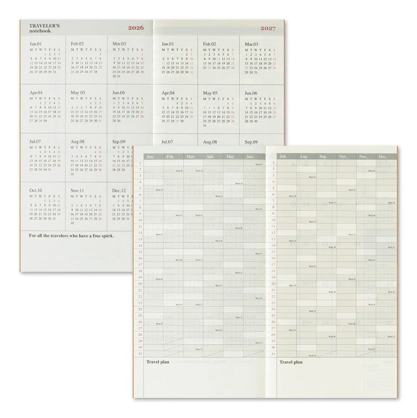 TRAVELER'S notebook - 2026 Monthly (Regular Size)