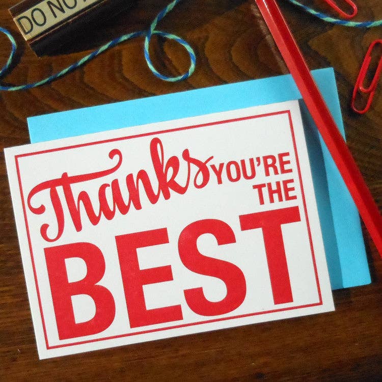 Thanks You're The Best Sign