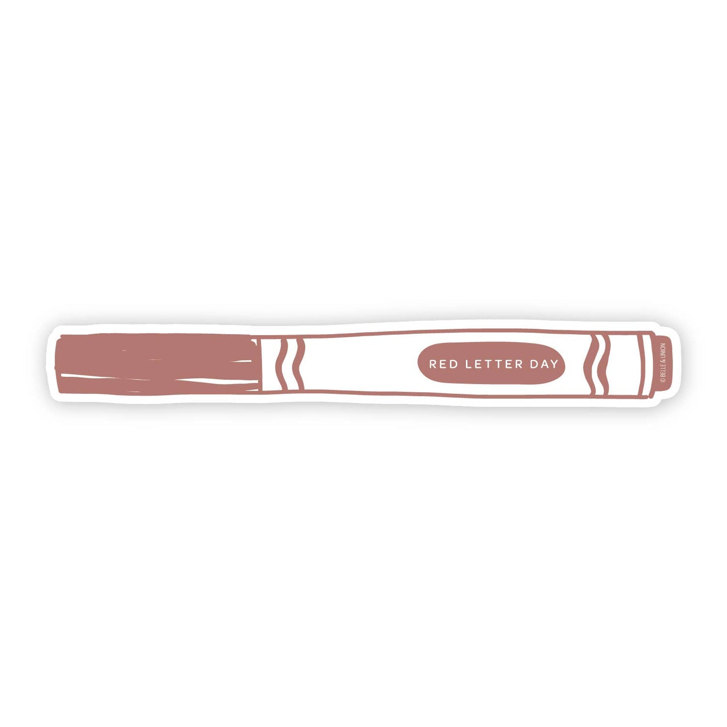 Red Letter Day Marker Sticker (actual size!)