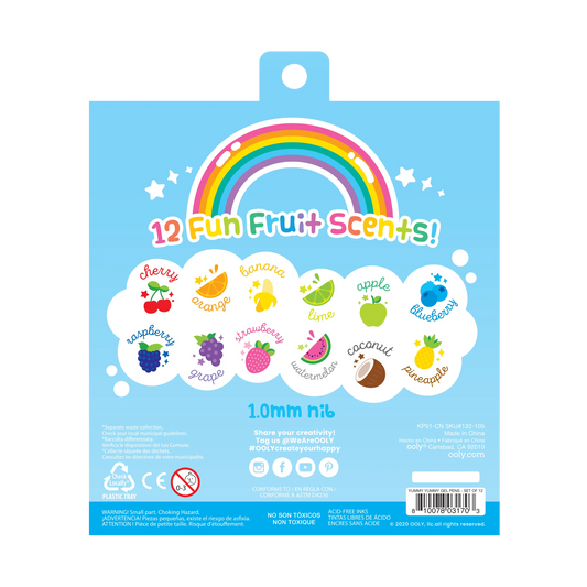 Yummy Yummy: Scented Glitter Gel Pens (Set of 12)