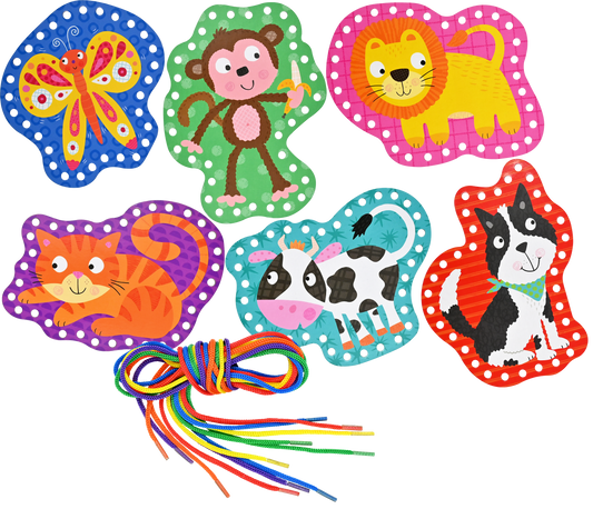 Animals Lacing Cards