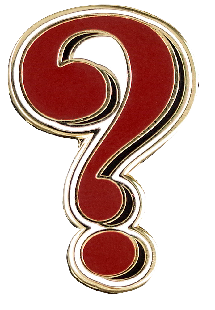 Question Mark Enamel Pin
