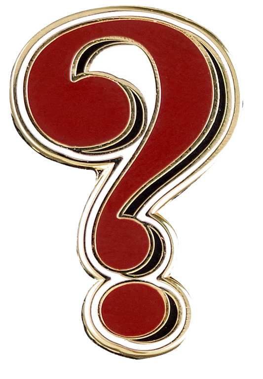 Question Mark Enamel Pin