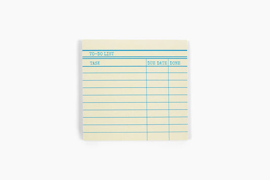 Library Card Post-It ® Sticky Notes - Yellow