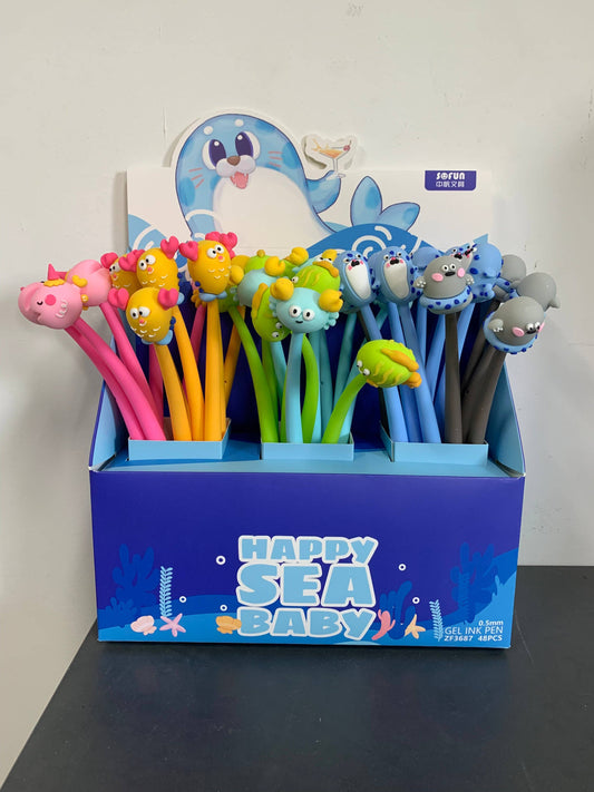 HAPPY SEA ANIMALS GEL PEN