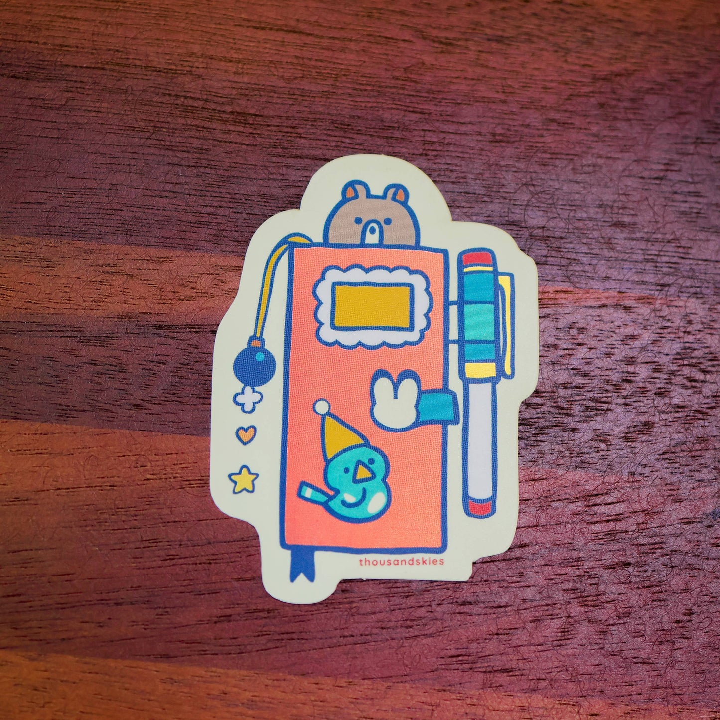 Vinyl Sticker (Holographic) Weekly Journal