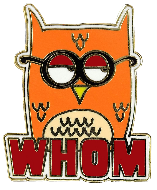 Whom Owl Enamel Pin