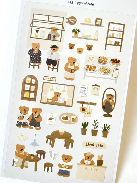BEAR CAFE STICKERS