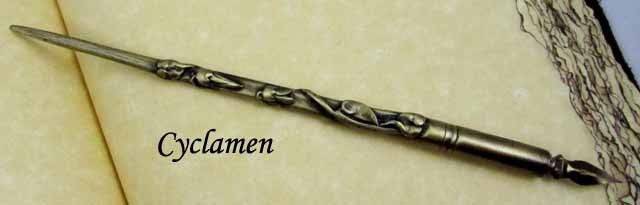 BRONZE plated DIP PENS from FRANCE - Hand Cast PEWTER