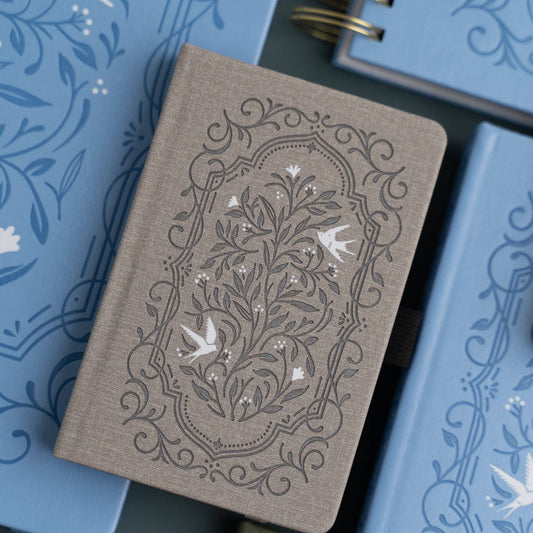 Songbird in Warm Gray – Dot Grid