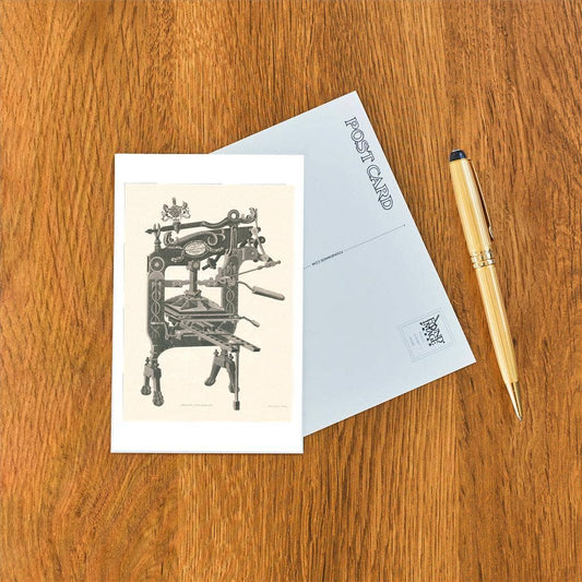 Postcard LT-224 Old Printing Press