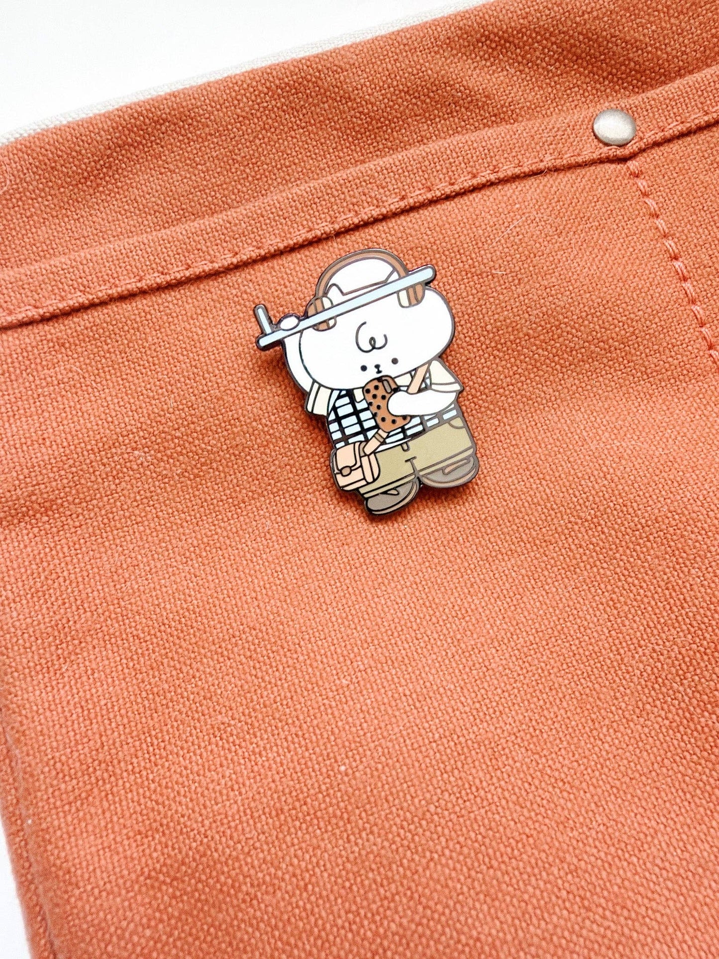 Kuboandlucy x Idiot Sandwich | Music on the Train Enamel Pin