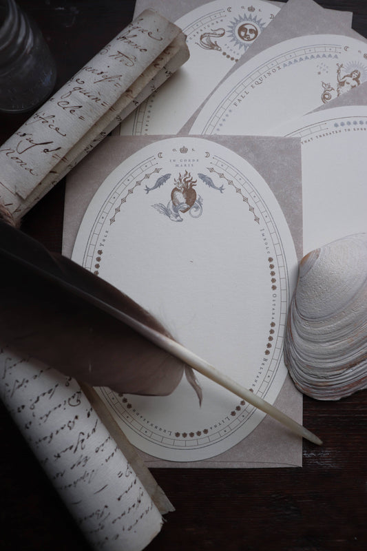 In Corde Maris Oval Card