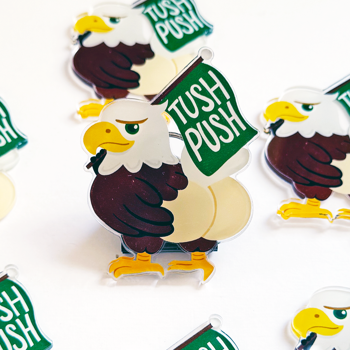 Tush Push Butt Philadelphia Eagles Football Acrylic Magnet
