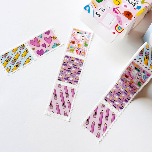 Busy Busy Faux-stage Stamp Washi