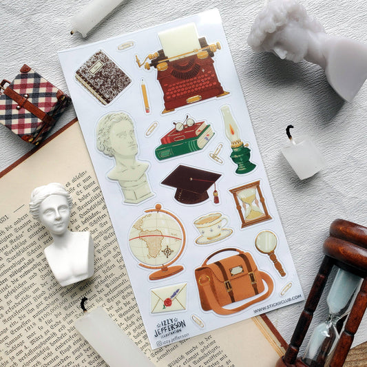 Classic Academia Sticker Sheet