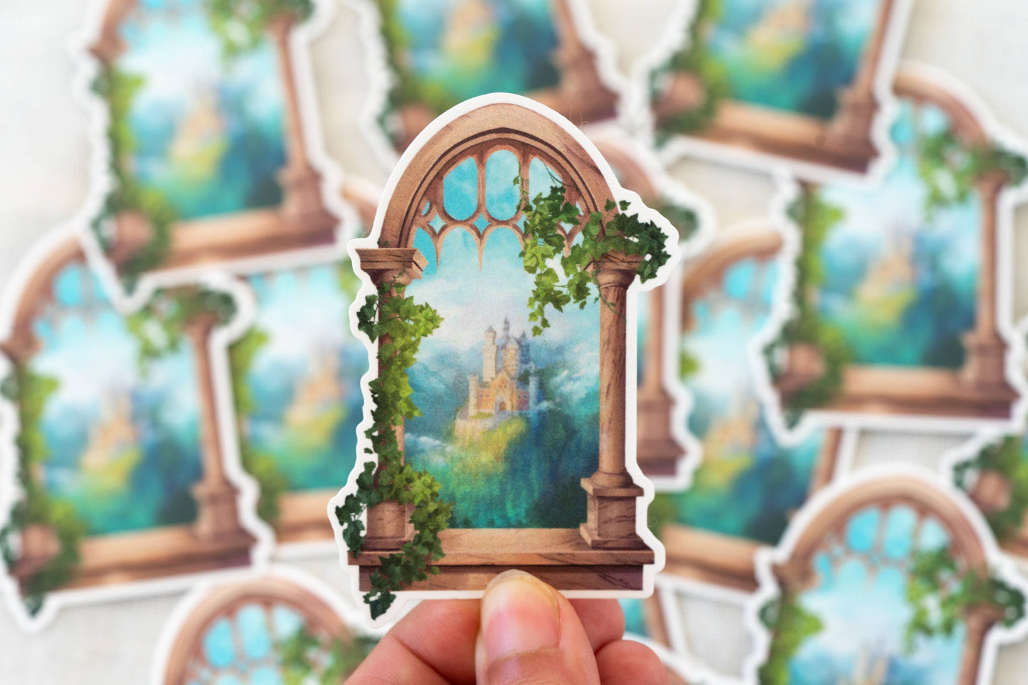 Evergreen Castle Waterproof Vinyl Sticker | Bookish Sticker