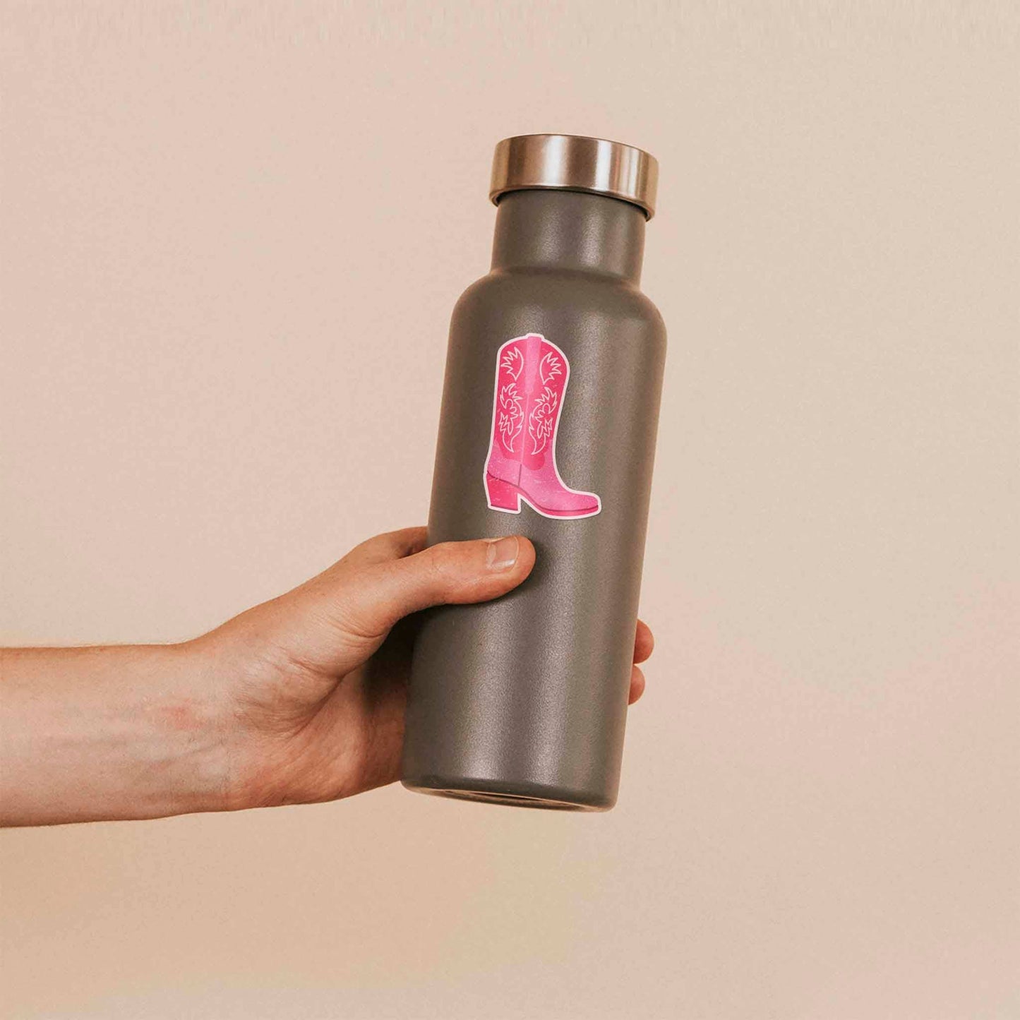 Pink Cowboy Boots Cowgirl Sticker for Hydroflask