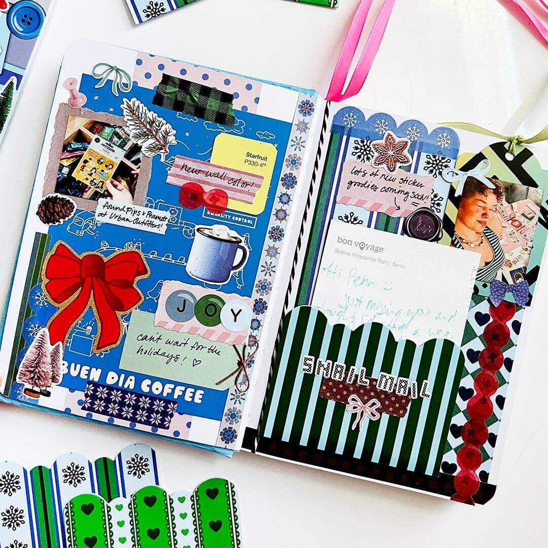 Winter Whimsy Junk Journal Sticker Book