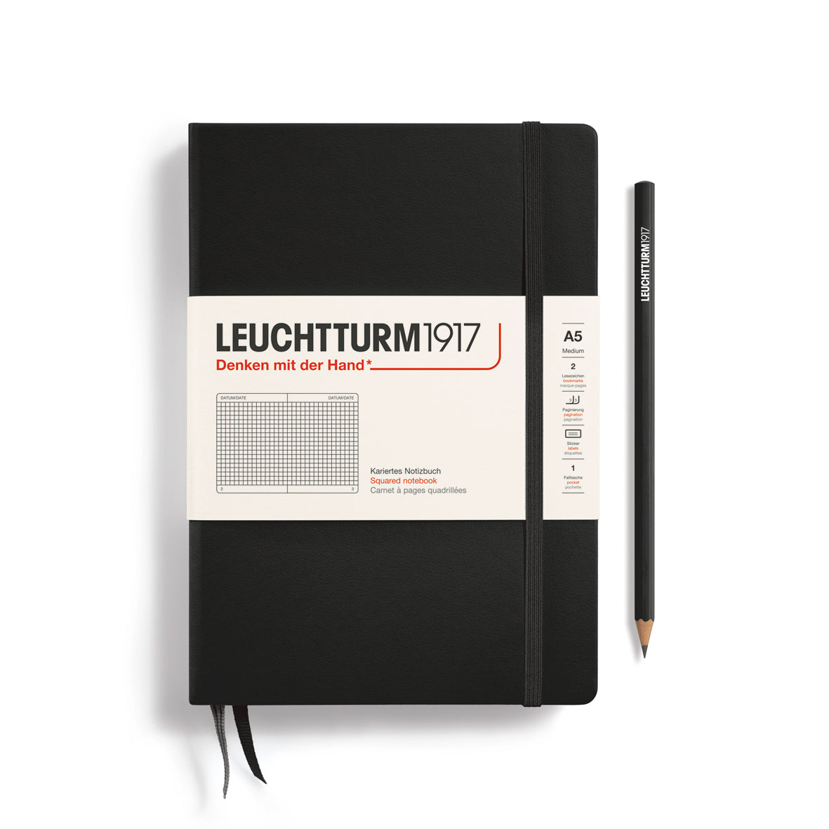 Notebook Medium (A5), Hardcover, 251 numbered pages