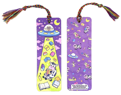 Alien Abduction Reader Gift Bookmark with Tassel