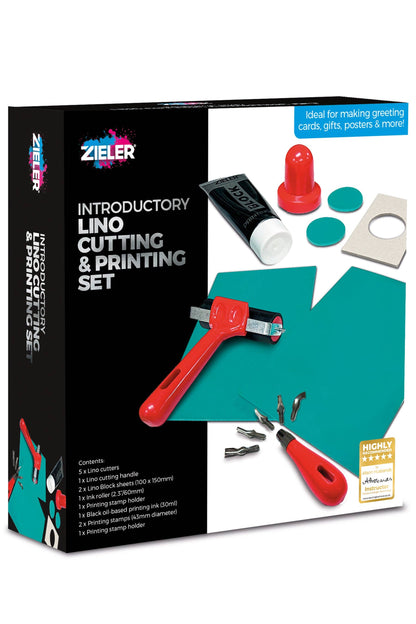 Zieler® Introductory Lino Cutting & Printing Set