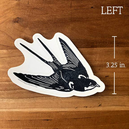 Barn Swallow STICKER (left side)