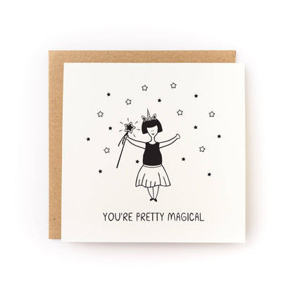 You're Pretty Magical Card - Letterpress Printed