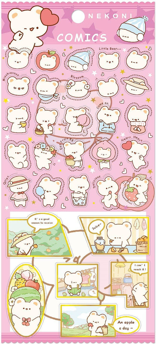 Bear Comics Nekoni Stickers