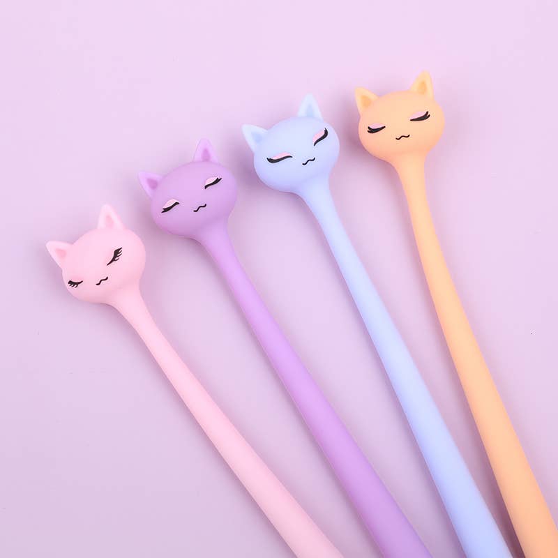 Pastel Cats Wiggle Gel Pen