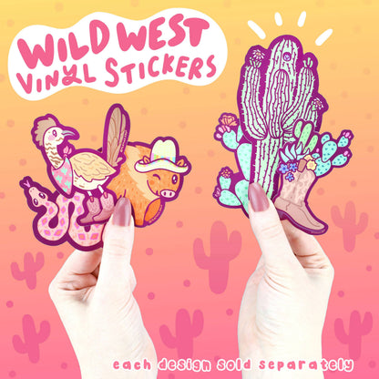 Slithering Rattlesnake Vinyl Sticker
