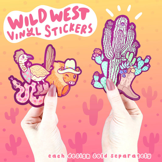 Slithering Rattlesnake Vinyl Sticker