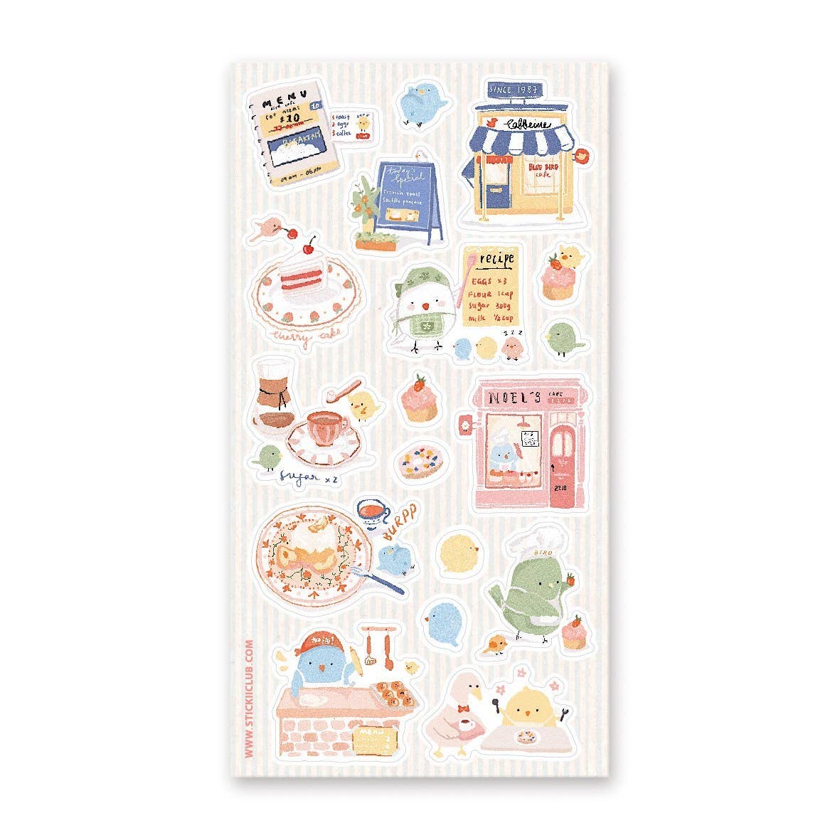 Chick Cafe Sticker Sheet