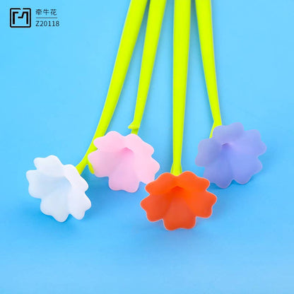 Morning Glory Flower Wiggle Pad Gel Pen