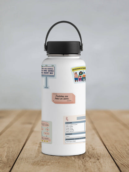 Mistakes Are How We Learn Eraser Matte Vinyl Sticker