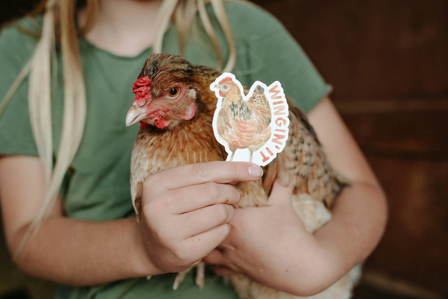 Wingin' It Chicken Sticker