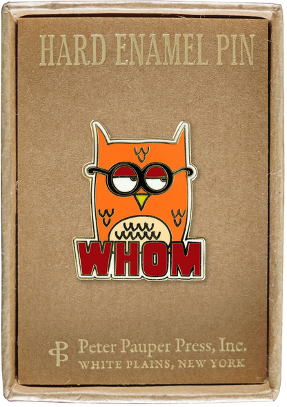 Whom Owl Enamel Pin