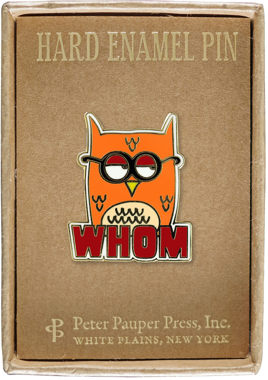 Whom Owl Enamel Pin